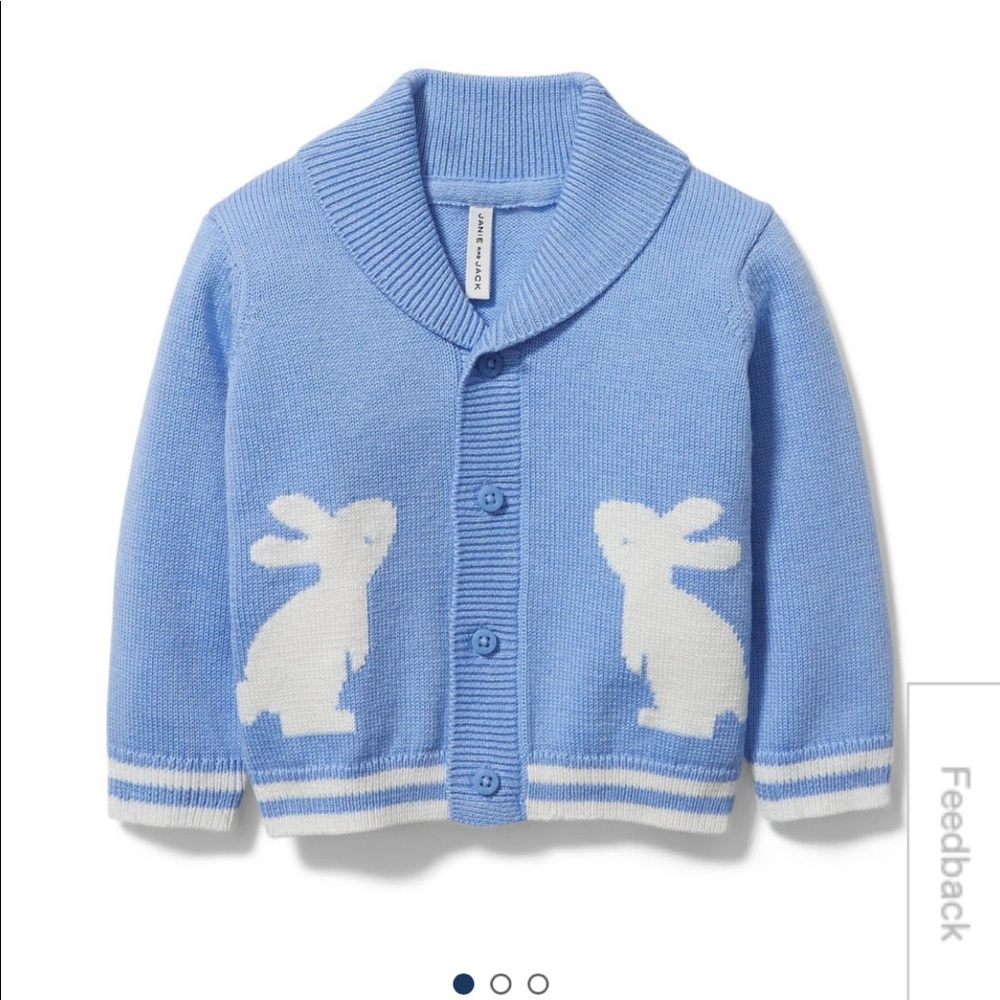 Janie and Jack Baby Bunny Cardigan